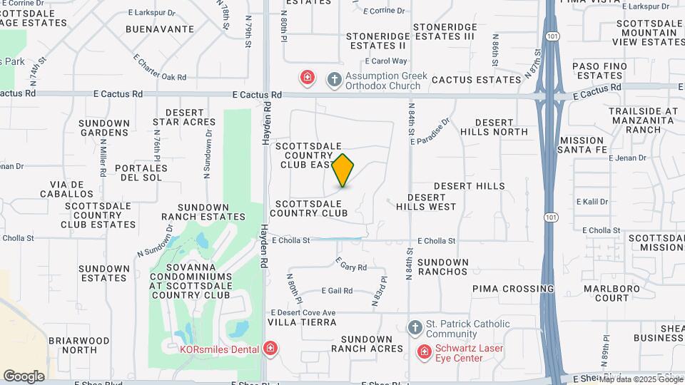 8157 E Cortez Dr Map and Location Details