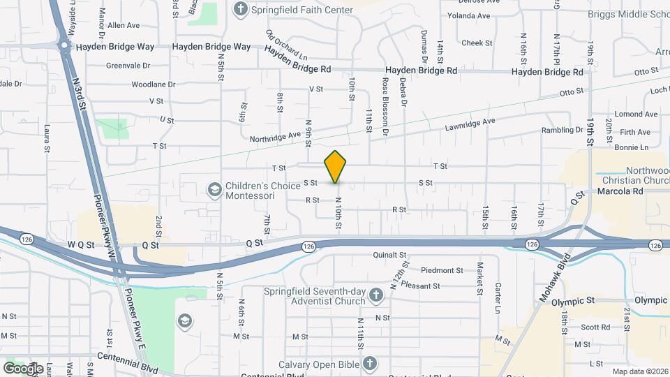 1990 N 10th St Map and Location Details