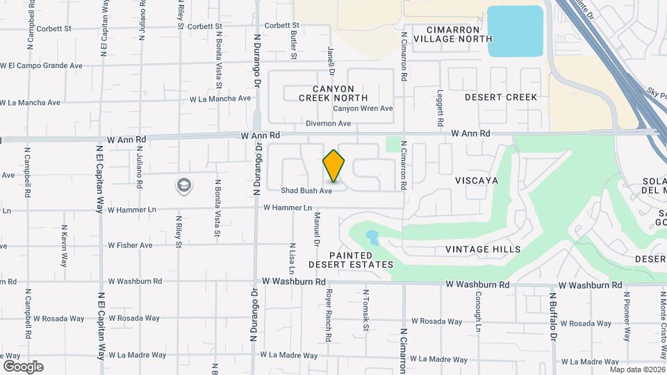 8128 Shad Bush Ave Map and Location Details