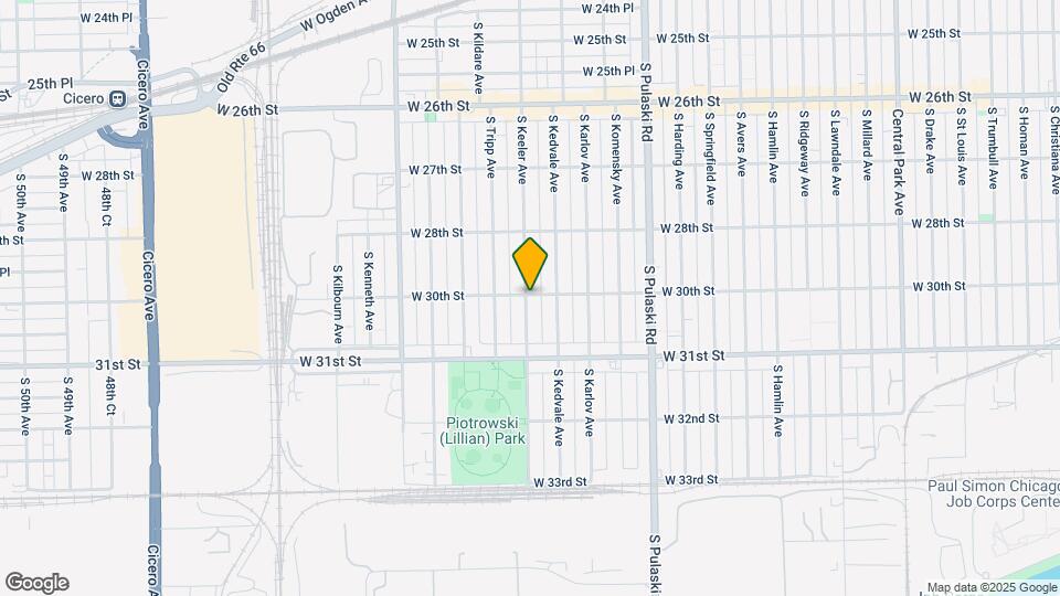 3001 S Keeler Ave Map and Location Details