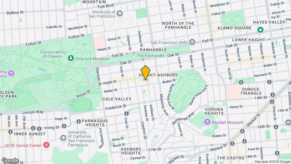 635 Ashbury Map and Location Details
