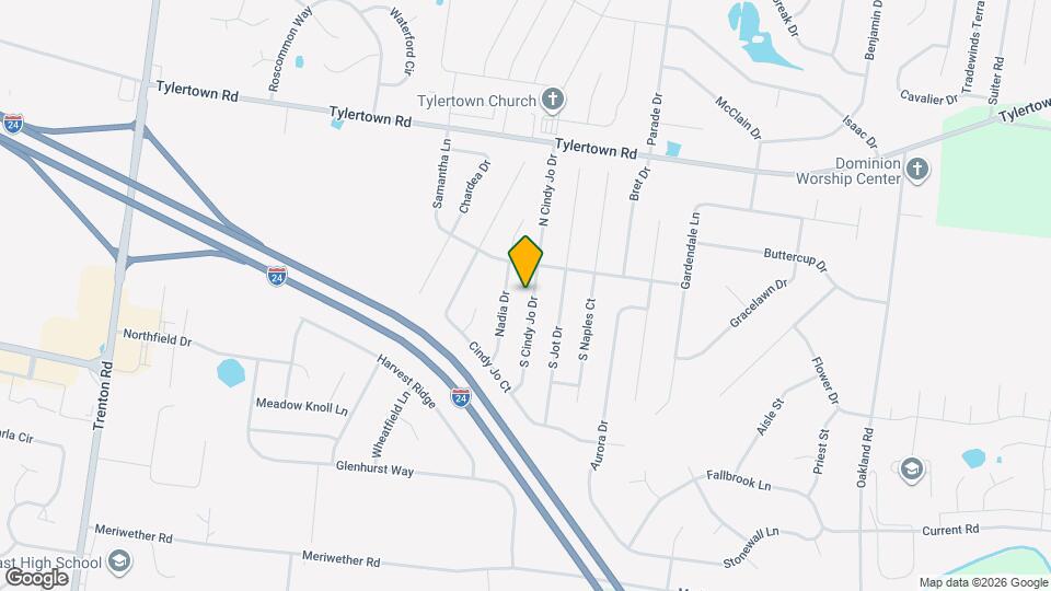 3696 S Cindy Jo Dr Map and Location Details