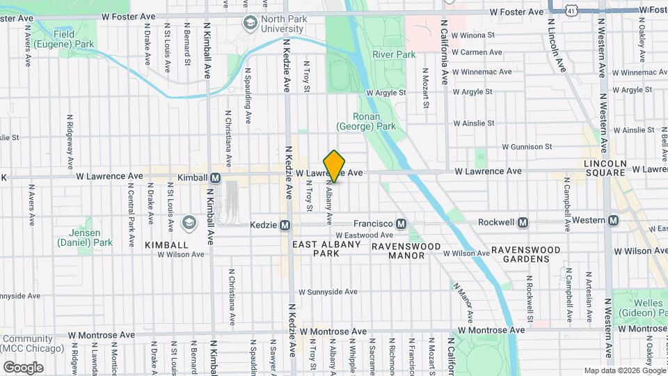 4739 N Albany Ave, Unit 1 Map and Location Details