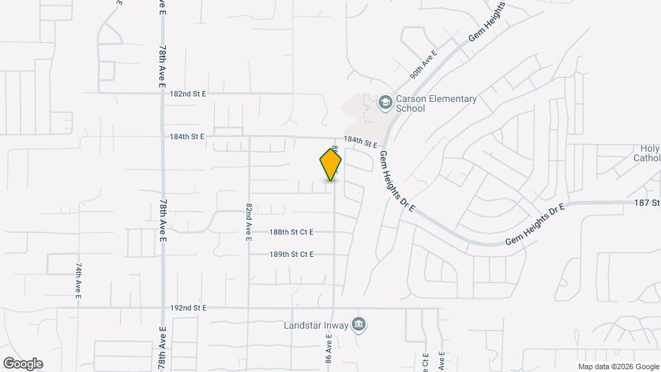 18611 85th Ave Ct E Map and Location Details