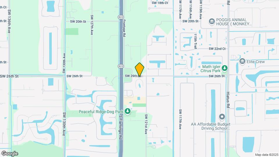 4422 SW 122nd Way Map and Location Details