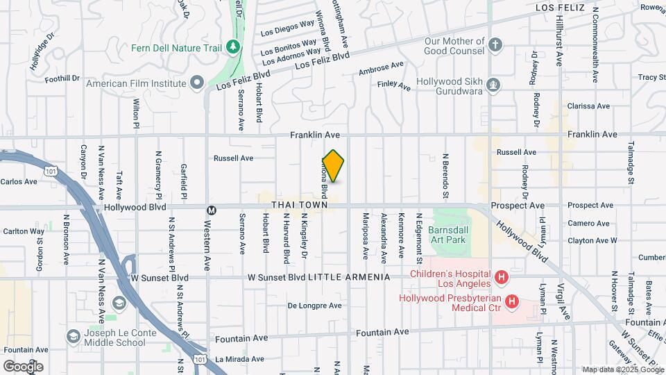 1726 Winona Blvd Map and Location Details