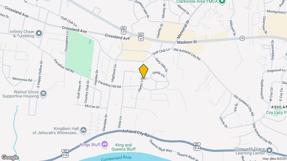 411 Hietts Ln Map and Location Details