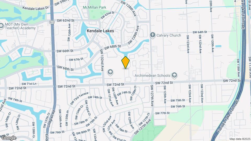 6921 SW 129th Ave Map and Location Details