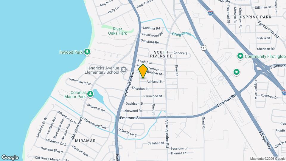 1619 Ashland St Map and Location Details