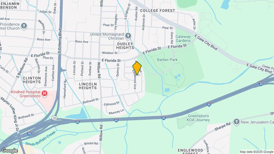 1615 Eastwood Ave Mapa y Detalles de la Ubicación