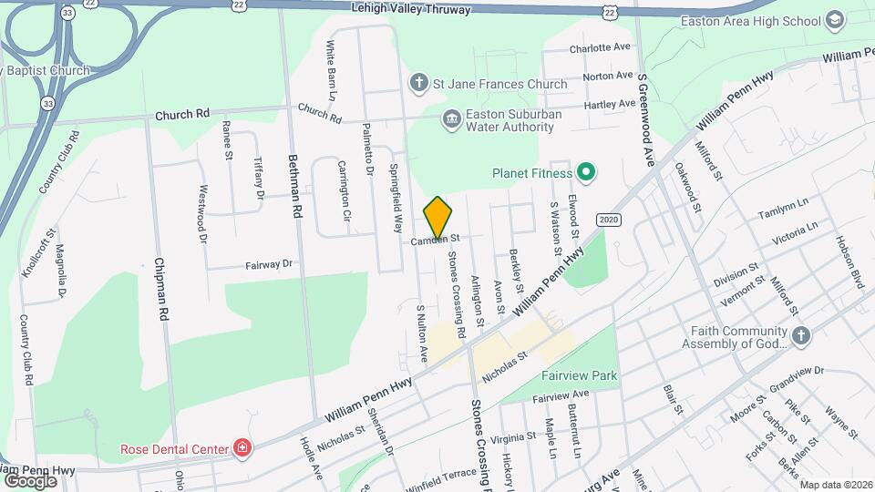 4010 Camden St Map and Location Details