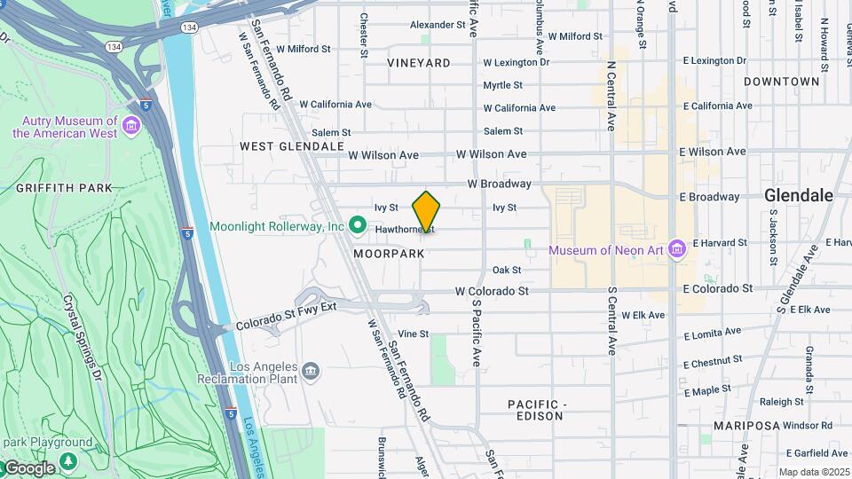604 Hawthorne St Map and Location Details