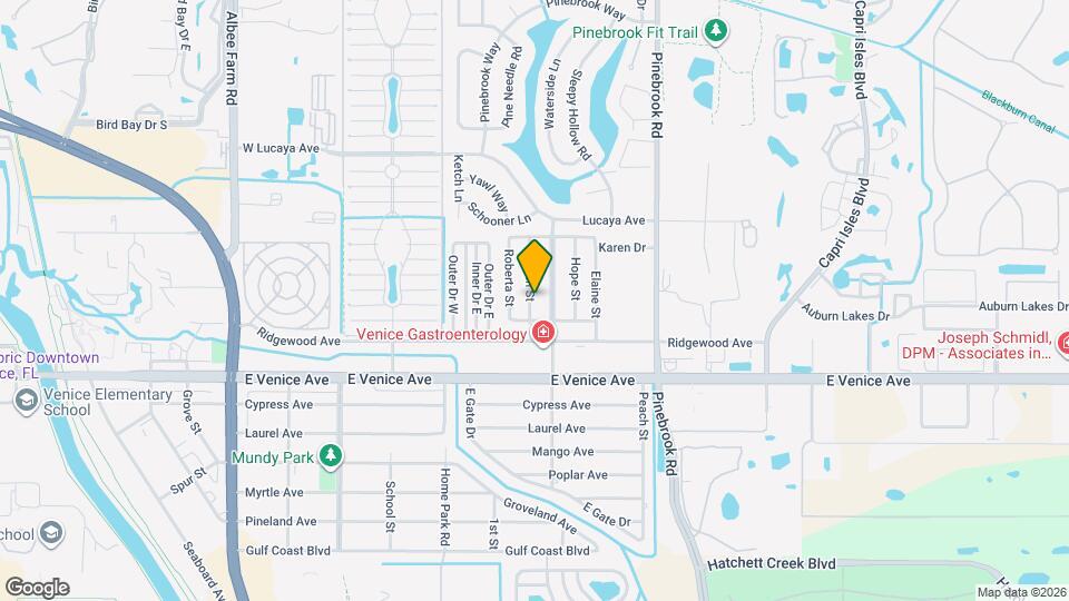 1028 Lillian St Map and Location Details