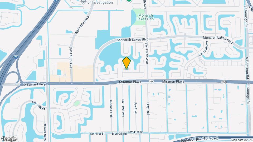13843 SW 31st St Map and Location Details