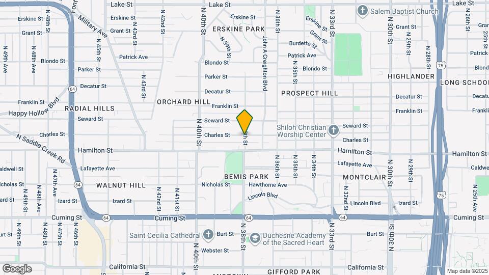 1422 N 38th St Map and Location Details