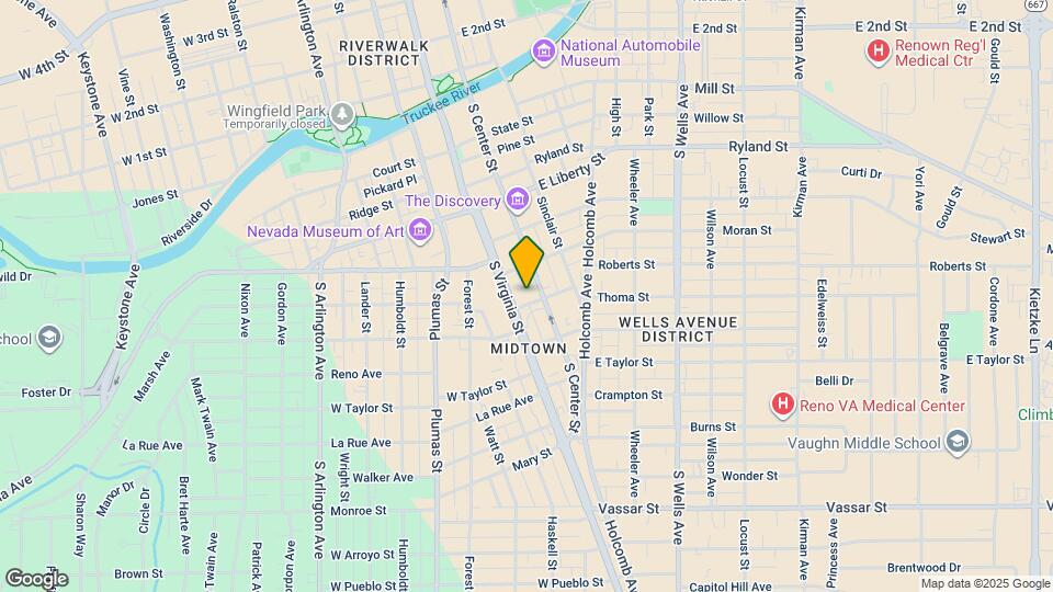 645 S Virginia St Mapa y Detalles de la Ubicación