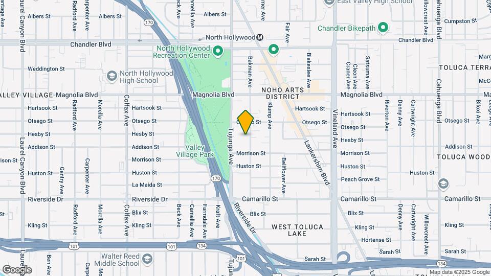 5037 Bakman Ave Map and Location Details