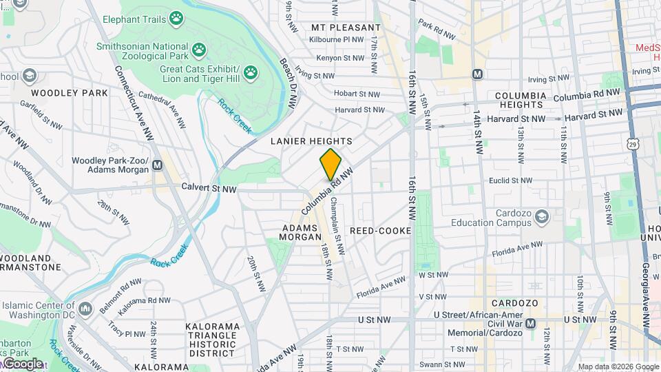 1763 Columbia Rd NW Map and Location Details