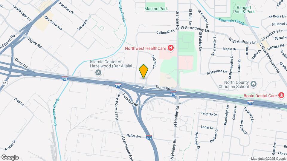 7230 Hazelcrest Dr Map and Location Details