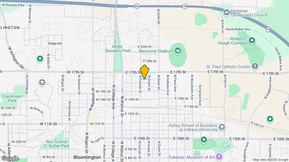 313 E 16th St Map and Location Details