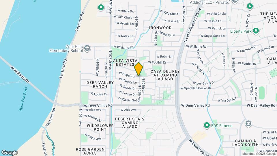 10509 W Angels Ln Map and Location Details