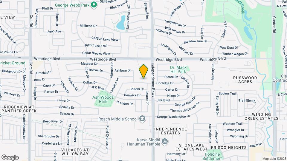 10112 Coolidge Dr Map and Location Details