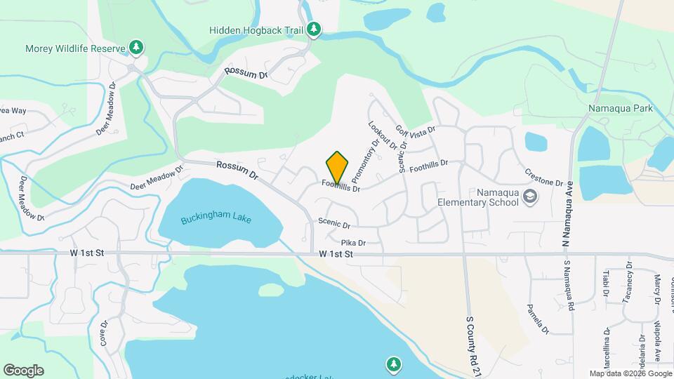 4548 Foothills Dr Map and Location Details