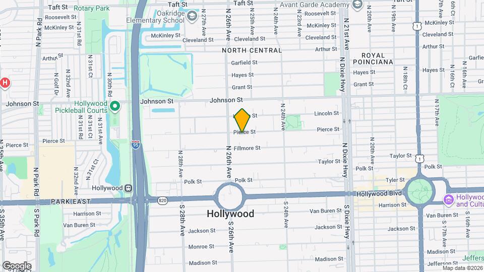 2526 Pierce St Map and Location Details