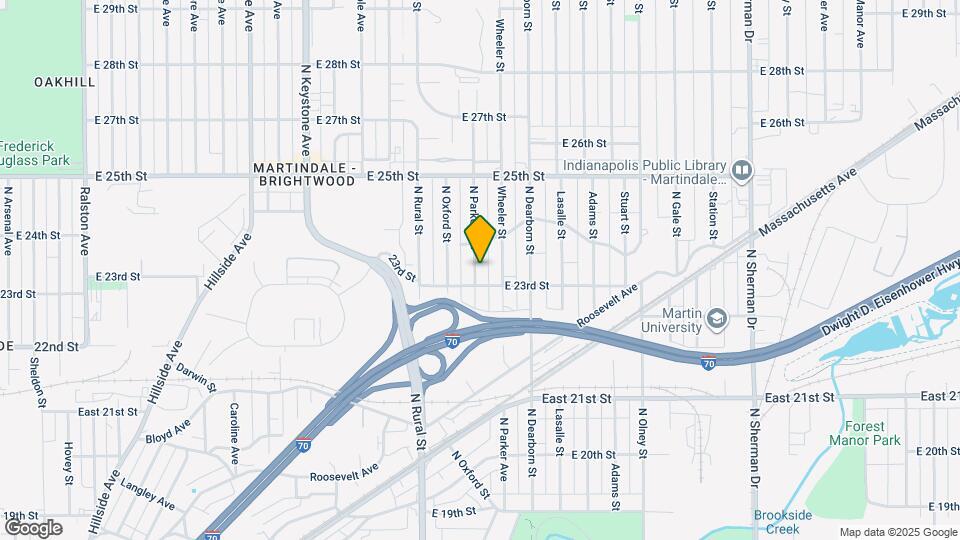 2319 N Parker Ave Map and Location Details