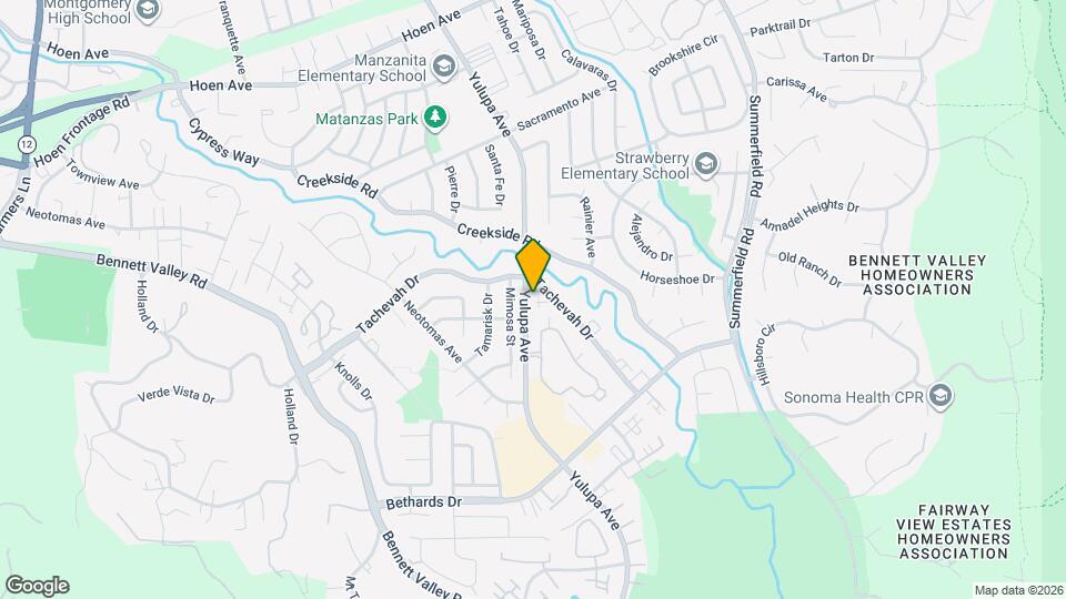 2510 Yulupa Ave Map and Location Details