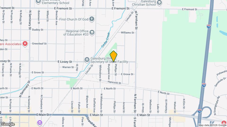 1354 E Losey St Map and Location Details