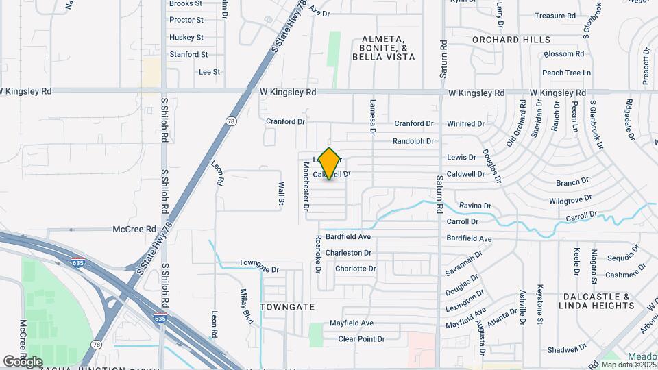 1817 Andover Dr Map and Location Details