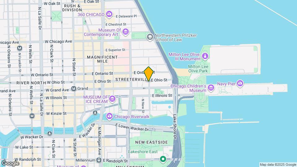 580 N McClurg Ct Map and Location Details