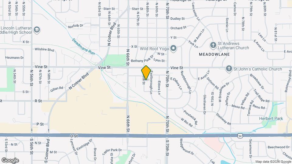 632 N 68th St Map and Location Details