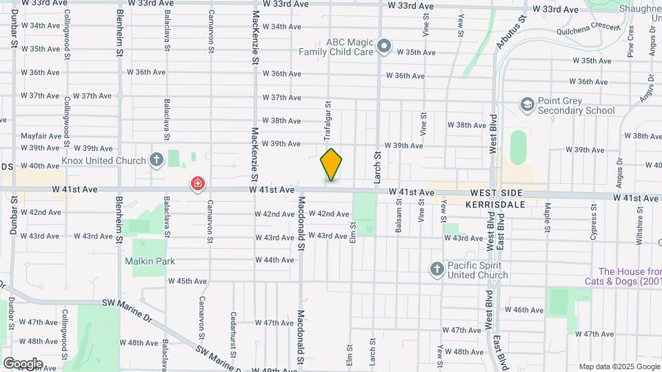 5688 Trafalgar St Map and Location Details