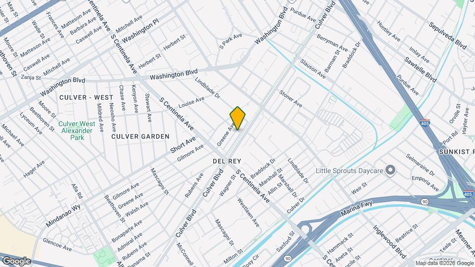 12207 Culver Blvd Map and Location Details