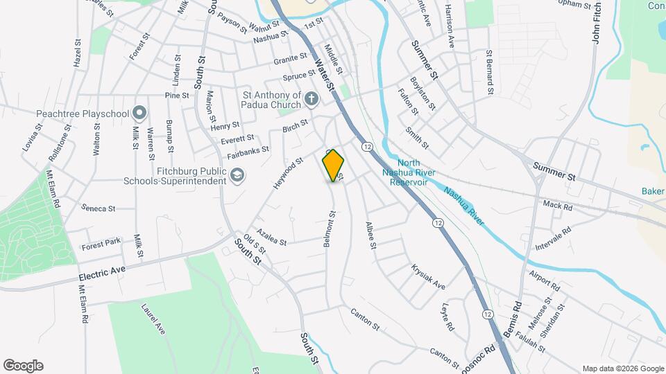 63 Belmont St, Unit 1st floor Map and Location Details