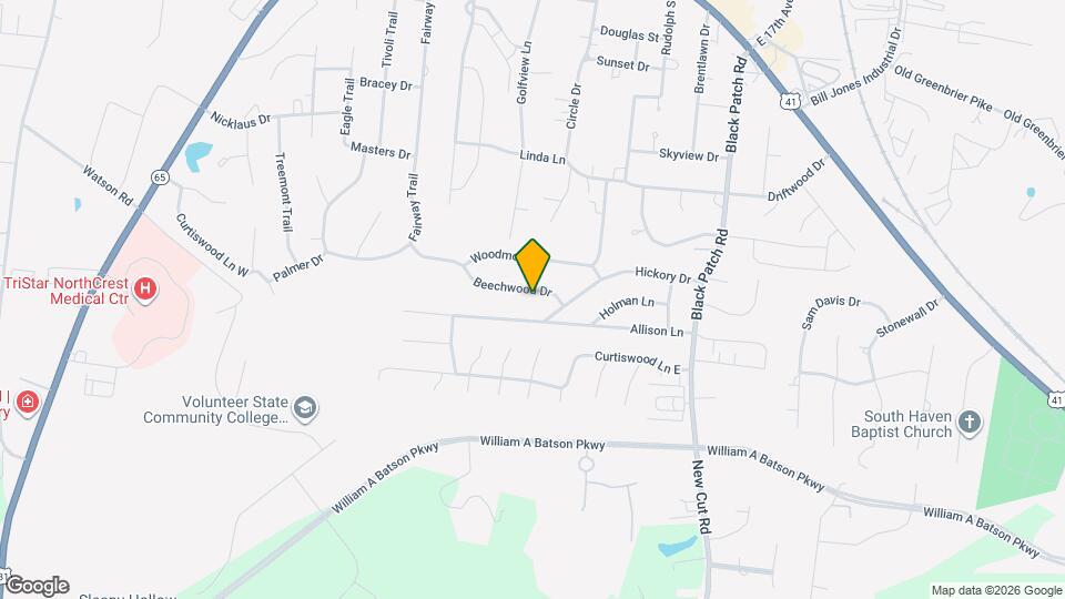 2317 Beechwood Dr Map and Location Details