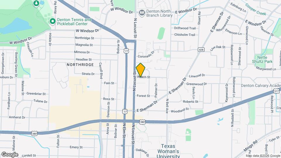 110 Peach St Map and Location Details