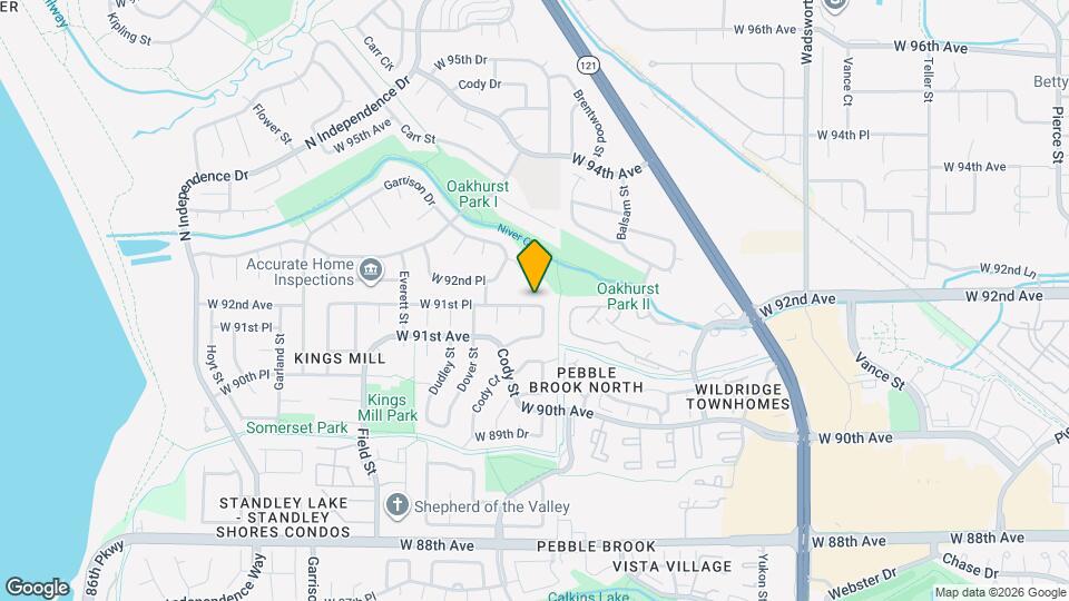 8449 W 91st Pl Map and Location Details