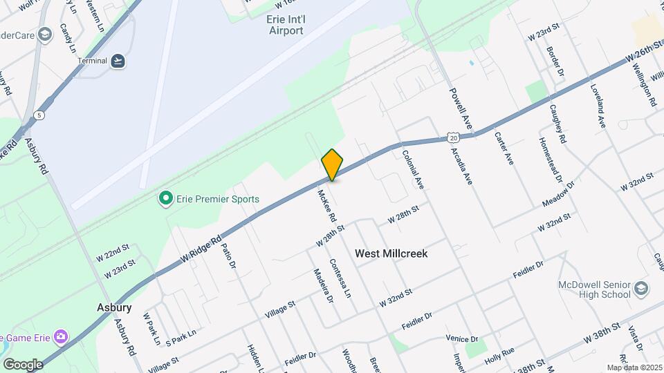 4161 W Ridge Rd Map and Location Details