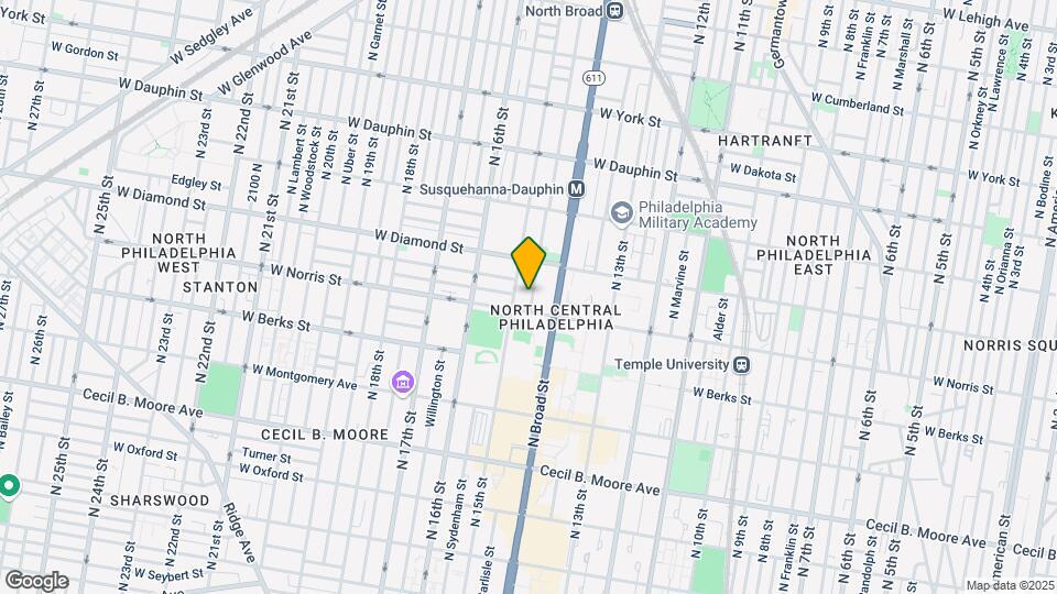 2018 N Carlisle St Map and Location Details