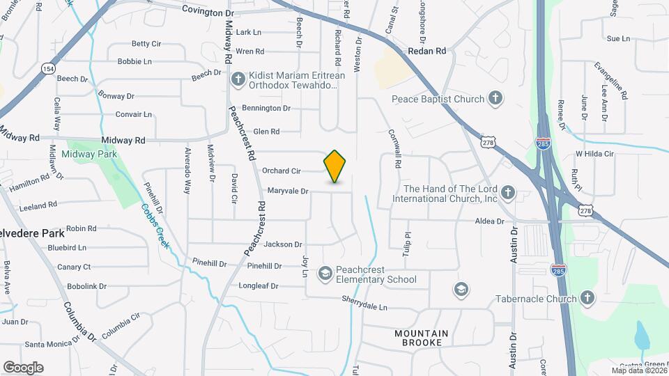 3534 Maryvale Dr Map and Location Details