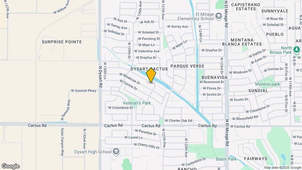 12813 W Aster Dr Map and Location Details