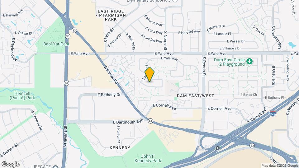 11467 E Amherst Cir S Map and Location Details