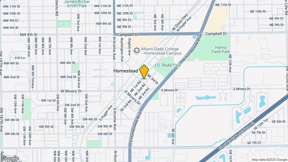 205 NE 1st Rd Map and Location Details