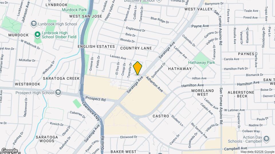 1537 Saratoga Ave Map and Location Details