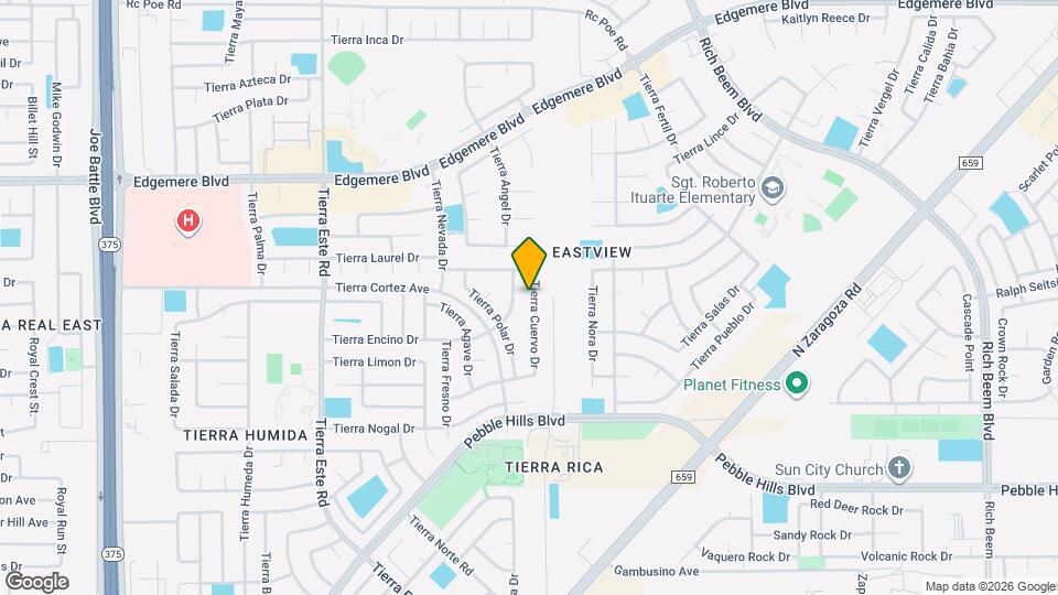 3121 Tierra Cuervo Dr Map and Location Details