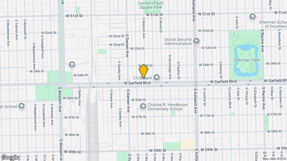 1900 W Garfield Blvd Map and Location Details