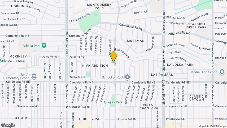 3213 San Pedro Dr NE Map and Location Details